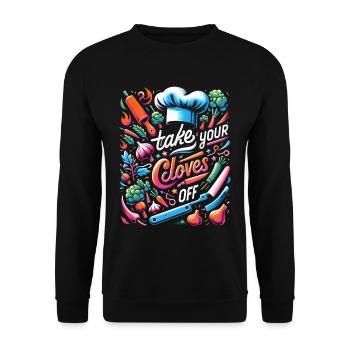 Take Your Cloves Off 6 - Unisex Pullover - Schwarz - Vorne - Alina (178cm) & Michal (187cm)
