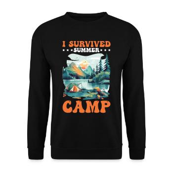 I Survived Summer Camp 5 - Unisex Pullover - Schwarz - Vorne - Alina (178cm) & Michal (187cm)