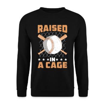 Raised In A Cage 31 - Unisex Pullover - Schwarz - Vorne - Alina (178cm) & Michal (187cm)
