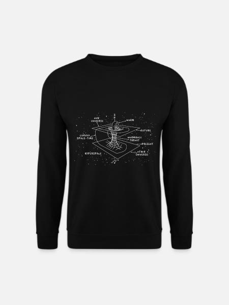 Astrophysicist time warp - Unisex Sweatshirt - black