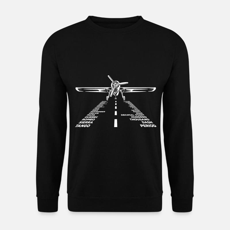 Flugzeug - Unisex Pullover - Schwarz