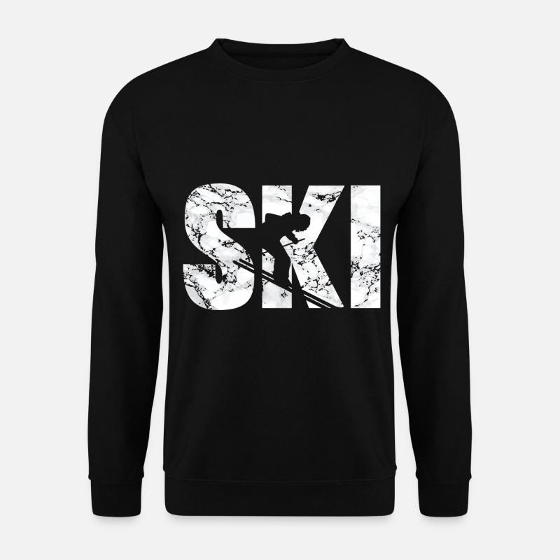 Skifahren - Unisex Pullover - Schwarz