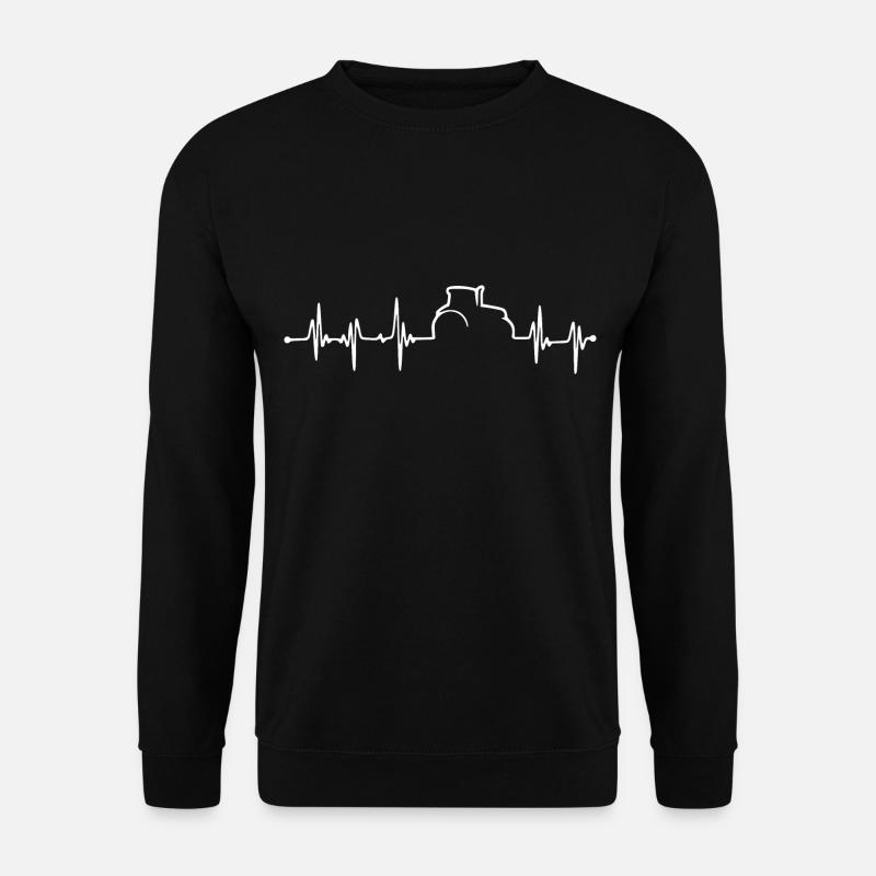 Tractor- Heartbeat - Farmer- Farmer - Unisex Sweatshirt - black