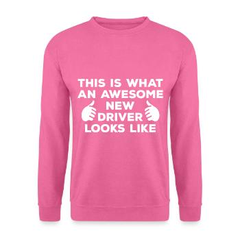 Permis de conduire - Sweat-shirt Unisexe - rose - Devant