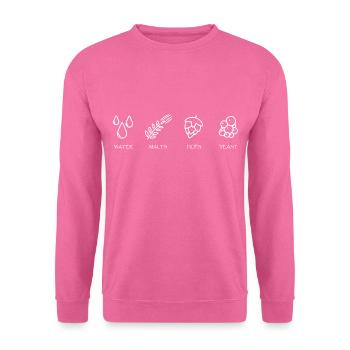 Bier Brauerei Zutaten - Unisex Pullover - Pink - Vorne