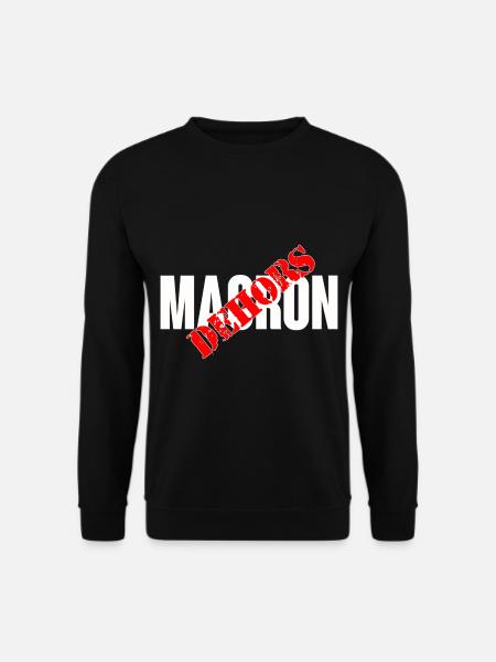 Macron out - Unisex Sweatshirt - black