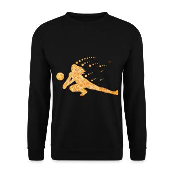 volley-ball - Sweat-shirt Unisexe - noir - Devant - Alina (178cm) & Michal (187cm)