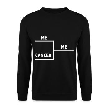 Krebs verändert Nicht - Unisex Pullover - Schwarz - Vorne - Alina (178cm) & Michal (187cm)
