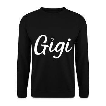 gigi - Unisex Sweatshirt - black - Front - Alina (178cm) & Michal (187cm)
