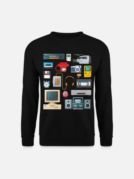 Retro 90er Jahre Geräte - Unisex Pullover - Schwarz