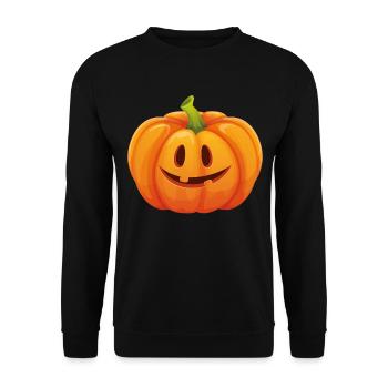 Costume d'Halloween Citrouille - Je suis une citrouille - Sweat-shirt Unisexe - noir - Devant - Alina (178cm) & Michal (187cm)