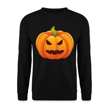 Costume d'Halloween Citrouille - Je suis une citrouille - Sweat-shirt Unisexe - noir - Devant - Alina (178cm) & Michal (187cm)