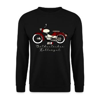 Simson Star SR4-1 - DDR - Ostdeutsches Kulturgut - Unisex Pullover - Schwarz - Vorne - Alina (178cm) & Michal (187cm)