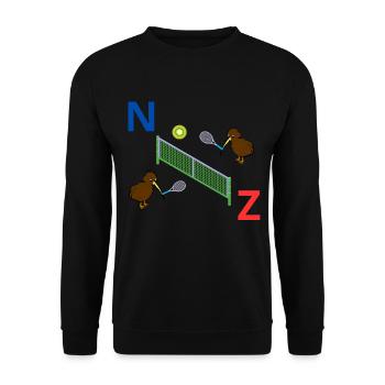 Kiwi de tennis néo-zélandais - Sweat-shirt Unisexe - noir - Devant - Alina (178cm) & Michal (187cm)