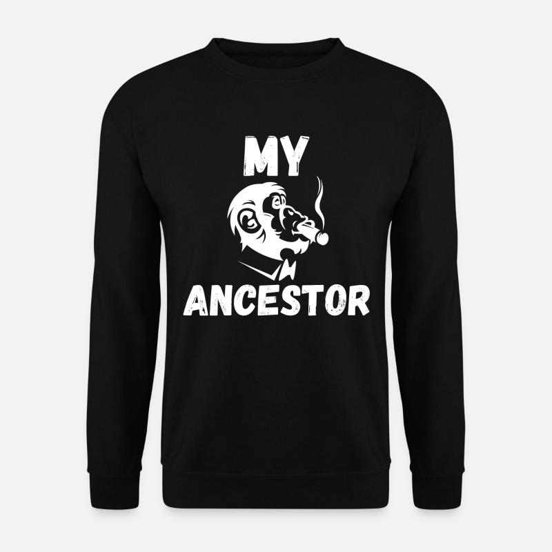 Mon ancêtre singe - Sweat-shirt Unisexe - noir