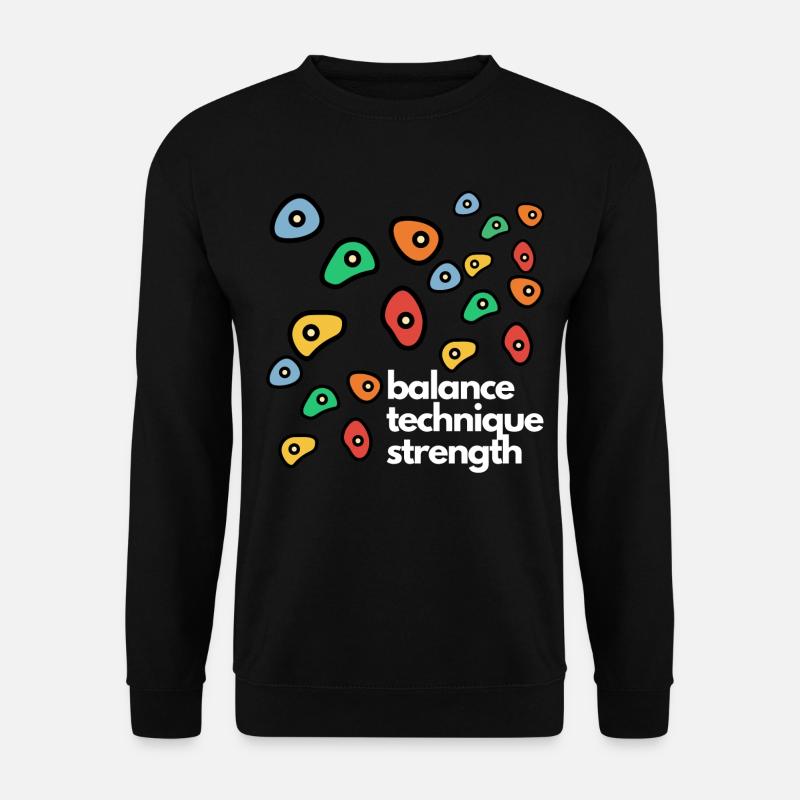 Bouldern - Unisex Pullover - Schwarz