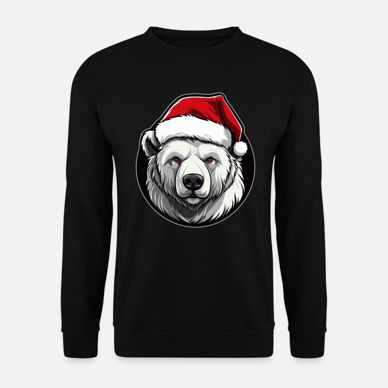 Polar Bear Christmas - Unisex Sweatshirt - black