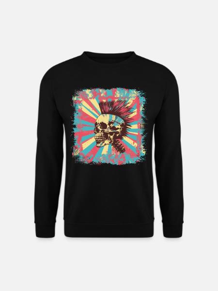 Punk Zombie Mohawk - Unisex Sweatshirt - black