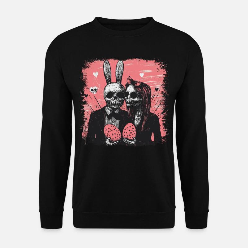 Spooky Easter couple - Unisex Sweatshirt - black
