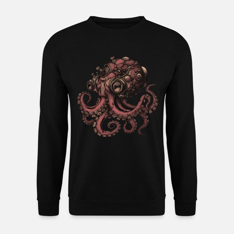 Steampunk Kraken - Unisex Sweatshirt - black