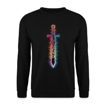 Sword of Legends - Unisex Sweatshirt - black - Front - Alina (178cm) & Michal (187cm)