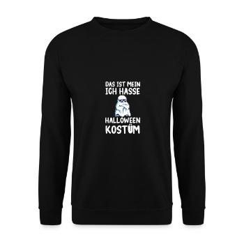 Fantôme Mon costume est ensanglanté dans la lessive - Sweat-shirt Unisexe - noir - Devant - Alina (178cm) & Michal (187cm)
