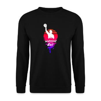 Wasserballer Wasserpolo Sunset - Unisex Pullover - Schwarz - Vorne - Alina (178cm) & Michal (187cm)