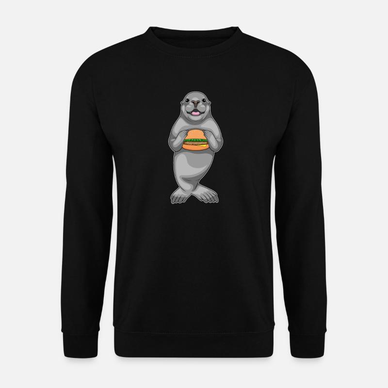 Seal Hamburger - Unisex Sweatshirt - black
