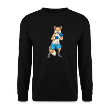 Fuchs Boxer Boxing Gloves Boxing - Unisex Sweatshirt - black - Front - Alina (178cm) & Michal (187cm)