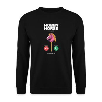 Hobby Horse t’appelle - Sweat-shirt Unisexe - noir - Devant - Alina (178cm) & Michal (187cm)