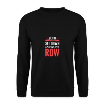 Tais-toi et rame le poison de l’athlète - Sweat-shirt Unisexe - noir - Devant - Alina (178cm) & Michal (187cm)