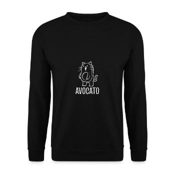 Avocato Ernährungsberater Geschenk - Unisex Pullover - Schwarz - Vorne - Alina (178cm) & Michal (187cm)