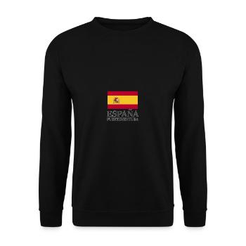 Spanien Fuerteventura Flagge Reise Europa Urlaub - Unisex Pullover - Schwarz - Vorne - Alina (178cm) & Michal (187cm)