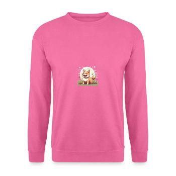 Dog Shiba Inu good mood laughing with sun - Unisex Sweatshirt - pink - Front