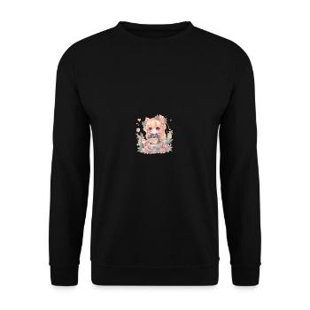 Chienne japonaise Shiba Inu pour fille, thé animé, - Sweat-shirt Unisexe - noir - Devant - Alina (178cm) & Michal (187cm)