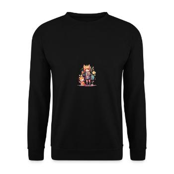 Limonade d'été pour chien japonais Shiba Inu pour - Sweat-shirt Unisexe - noir - Devant - Alina (178cm) & Michal (187cm)