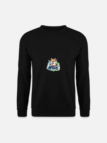 japanisch Hund Shiba Inu Sport Billard Snooker - Unisex Pullover - Schwarz