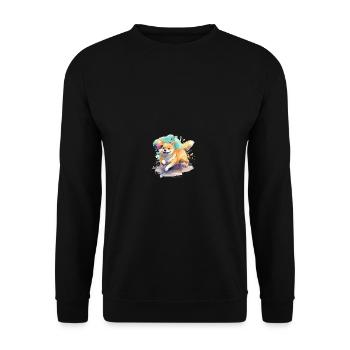 Ballon de sport japonais Shiba Inu pour chien - Sweat-shirt Unisexe - noir - Devant - Alina (178cm) & Michal (187cm)