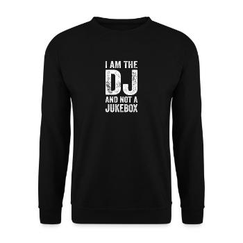 JE SUIS LE DJ ET PAS JUKEBOX - DJ T-SHIRT - Sweat-shirt Unisexe - noir - Devant - Alina (178cm) & Michal (187cm)
