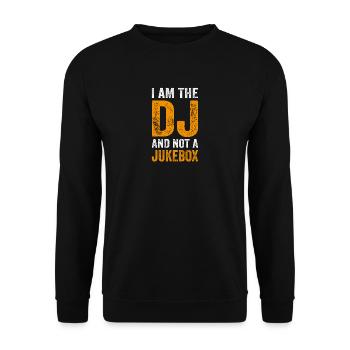 JE SUIS LE DJ ET PAS JUKEBOX - DJ T-SHIRT - Sweat-shirt Unisexe - noir - Devant - Alina (178cm) & Michal (187cm)