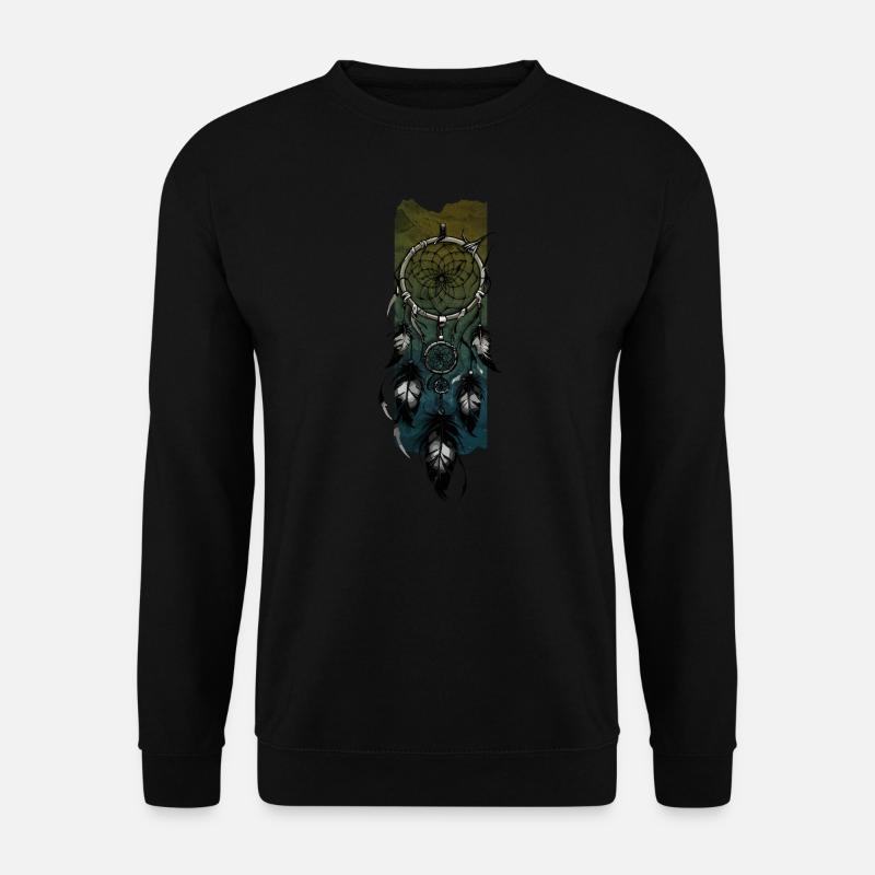 Celestial Guardian: Dreamcatcher Reverie - Unisex Sweatshirt - black