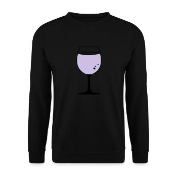 Rose wine - Unisex Sweatshirt - black - Front - Alina (178cm) & Michal (187cm)