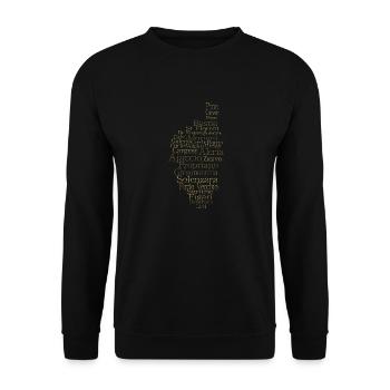 Corse - Unisex Sweatshirt - black - Front - Alina (178cm) & Michal (187cm)