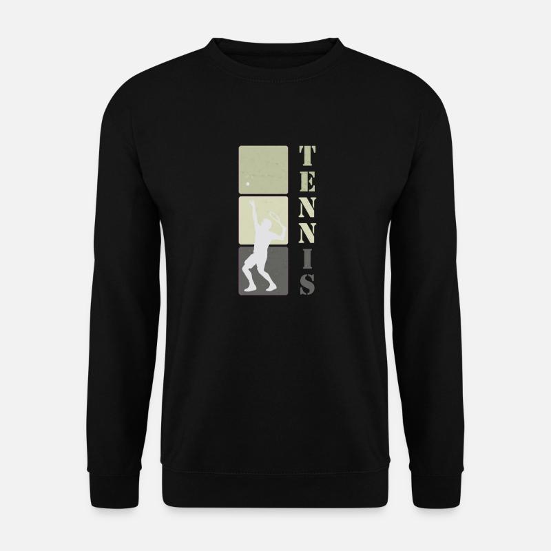 Tennis Tennisspieler Geschenk - Unisex Pullover - Schwarz