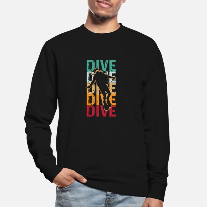 Plongée Plongée Plongée Plongée Sweat-shirt Unisexe