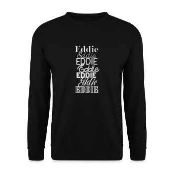Eddie - Unisex Sweatshirt - black - Front - Alina (178cm) & Michal (187cm)