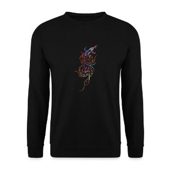 Tattoo Element Vektor Tattoo Tribal Tattoos - Unisex Pullover - Schwarz - Vorne - Alina (178cm) & Michal (187cm)