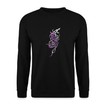 Tattoo Element Vektor Tattoo Tribal Tattoos - Unisex Pullover - Schwarz - Vorne - Alina (178cm) & Michal (187cm)