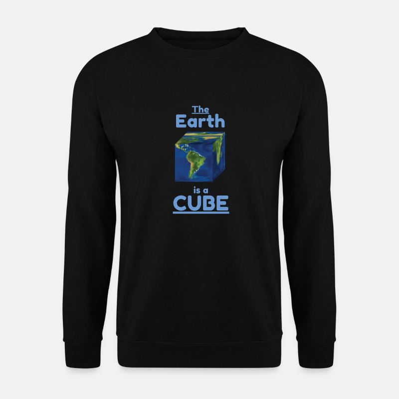The Earth is a Cube - Unisex Sweatshirt - black
