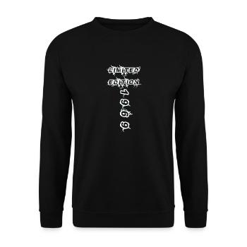 1969 - Unisex Pullover - Schwarz - Vorne - Alina (178cm) & Michal (187cm)